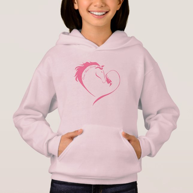 Coeurs une fois sauvages - sweat - shirt à capuche (Devant)