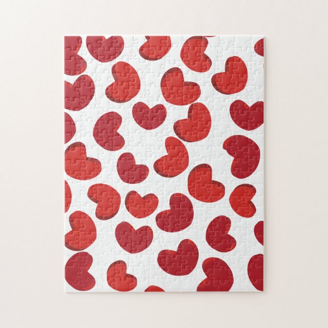 Coeurs Valentines - #3 - Puzzle Jigsaw (Vertical)