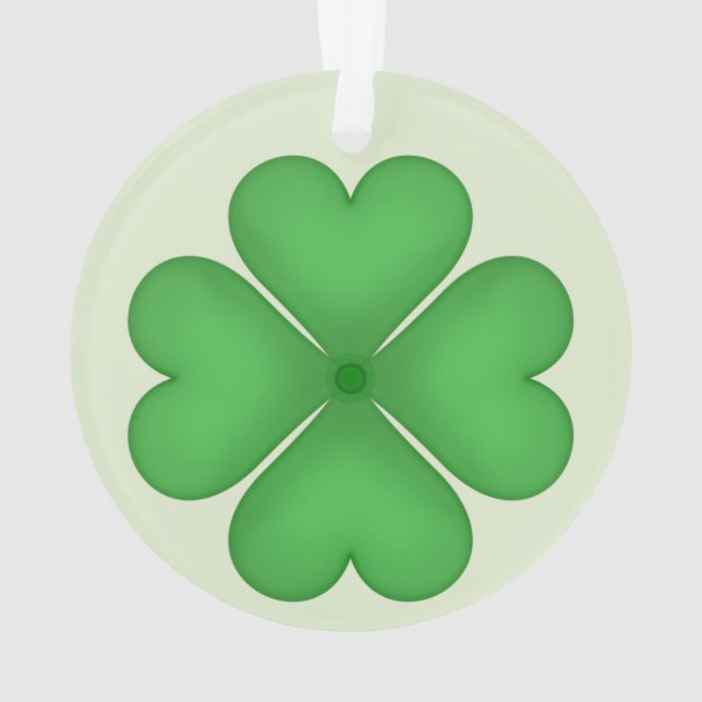 Coeurs verts de trèfle de feuille du shamrock (dos)