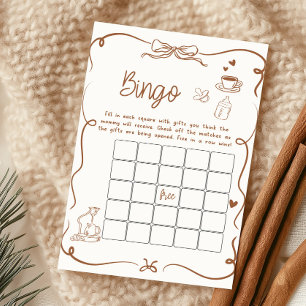 Coffee Baby est un jeu de bingo pour Baby Shower