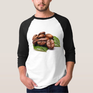 Coffee Bean Elegance Hommes Sleeve Raglan T-Shirt