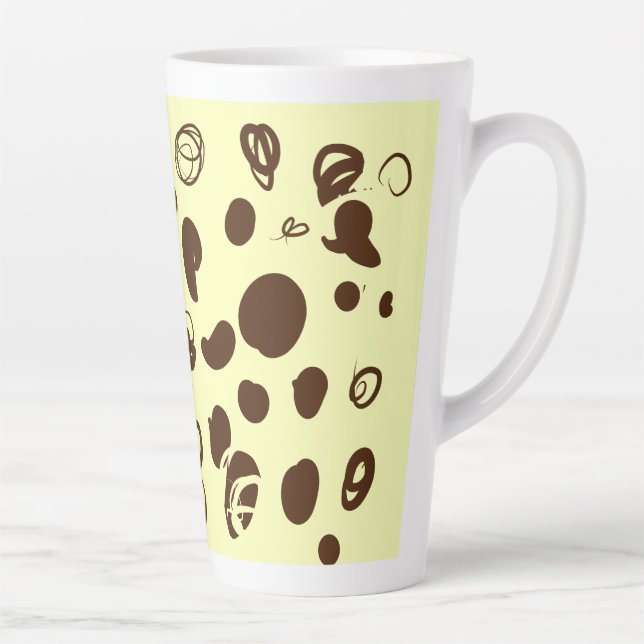 Coffee beans design latte mug (Droite)