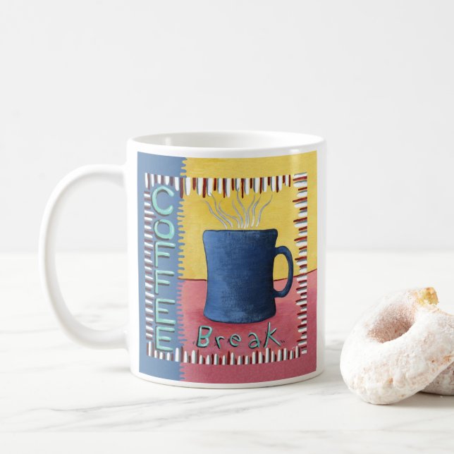Coffee Break Coffee Mug (Avec donut)