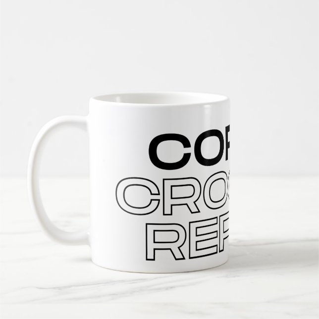Coffee Crochet Repeat Coffee Mug (Gauche)