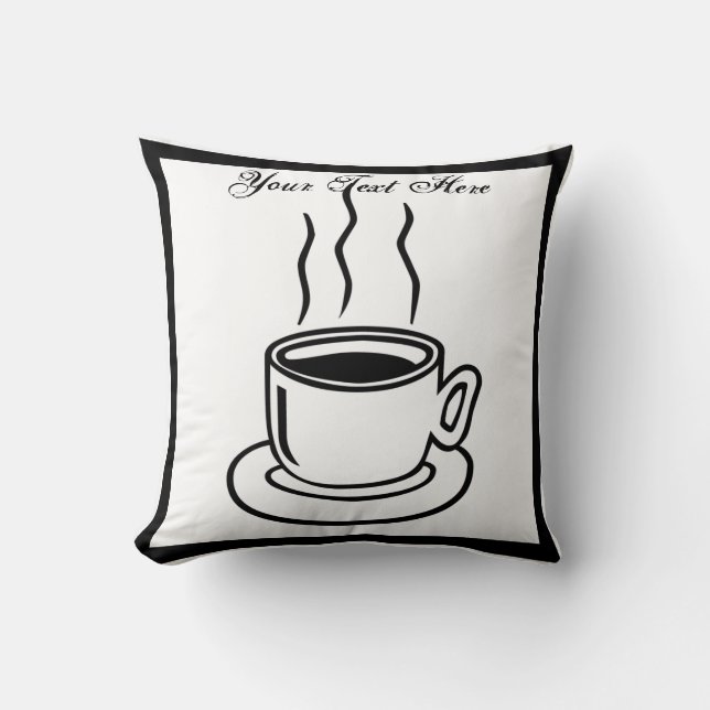 Coffee Cup Art Design Coussin (Recto)