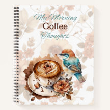 Coffee du matin pensées Carnet spiral