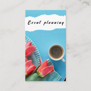 Coffee Event Planning Carte de visite moderne