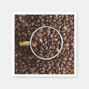Coffee Haricots serviettes en papier