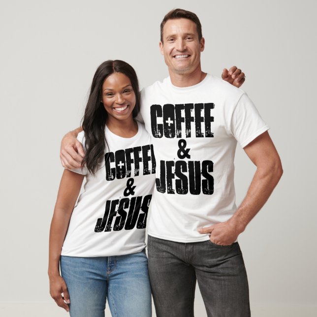 COFFEE & JESUS, T-shirts chrétiens & sweatshirt (Unisexe)