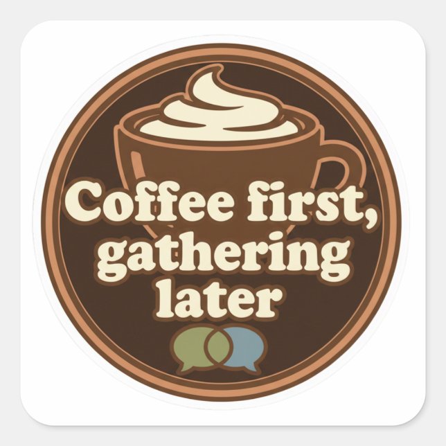 Coffee Lover Daily Ritual Sticker (Devant)