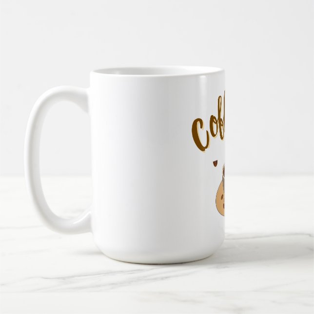 Coffee Lover Mug | Cute Coffee Cup Design | Gift f (Gauche)