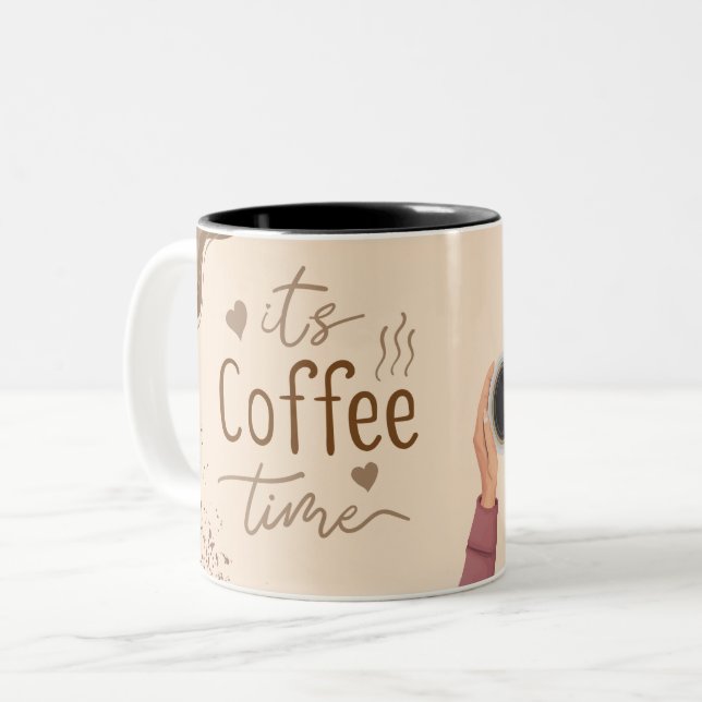 Coffee Lover's Mug Start Your Day with a Warm Sip (Devant gauche)