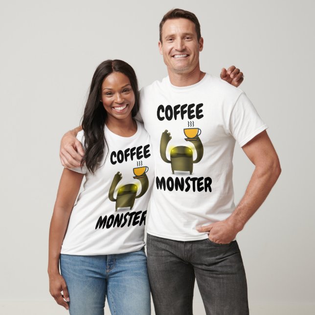 COFFEE MONSTER T-shirts amusants (Unisexe)
