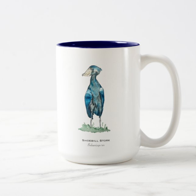 Coffee Mug à deux tons de cigogne (Droit)