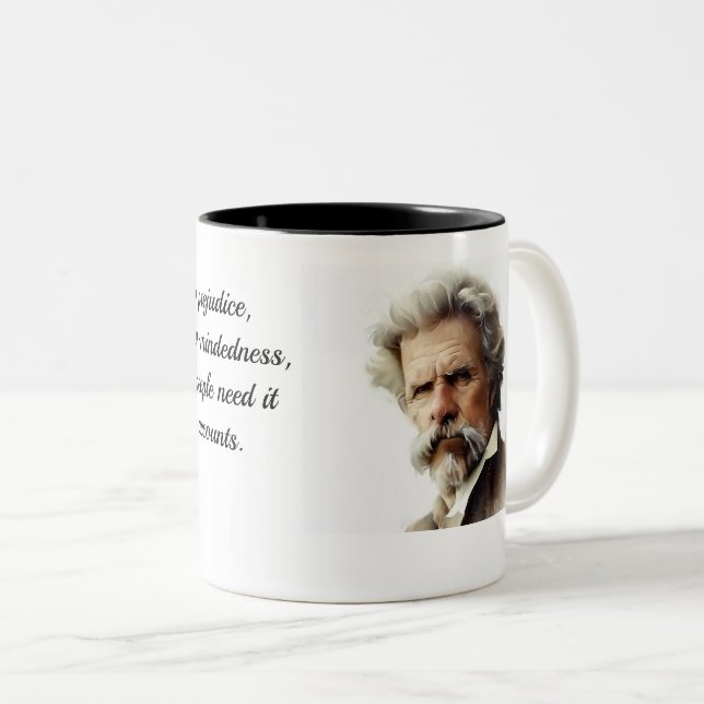 Coffee Mug avec une citation sur le voyage de Mark (Devant droit)