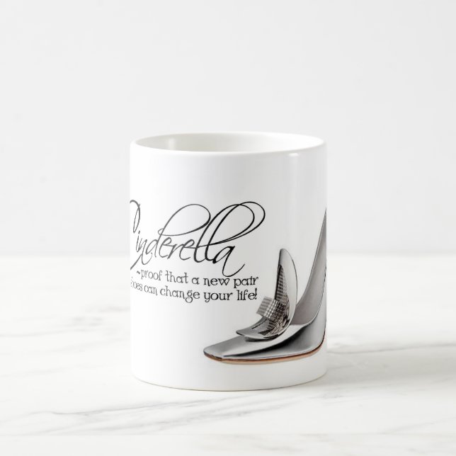 Coffee Mug Cendrillon Argent Chaussures Citation T (Centre)