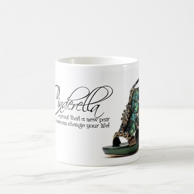 Coffee Mug Cendrillon Peacock Feathers Chaussures  (Centre)