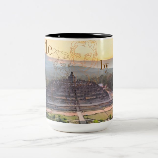 Coffee Mug Cup 400ML Self Stirring Mug mix Café (Centre)