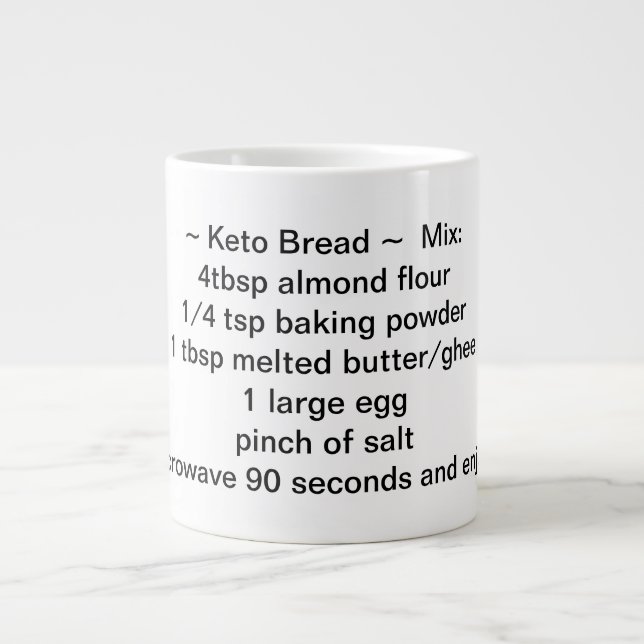 Coffee Mug de la recette de pain de Keto (Devant)
