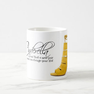 Coffee Mug Tea Cup Cendrillon Chaussures Jaunes Ci