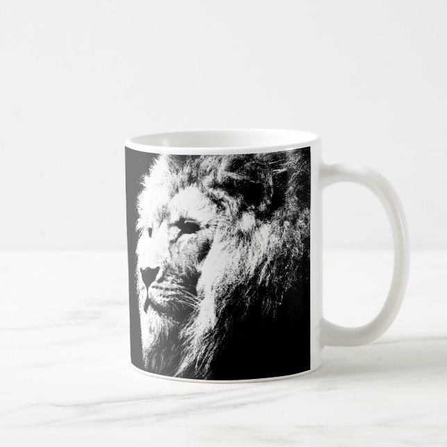 Coffee Mugs Lion Face King Animaux Modèles (Droite)