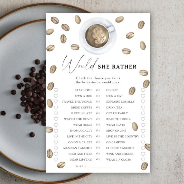 Coffee nuptiale Douche préférerait-elle jouer (Créateur téléchargé)