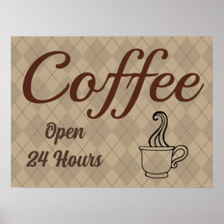 Coffee Shop Diner Poster