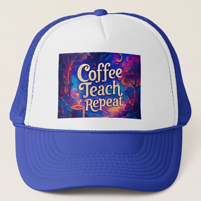 Coffee Teach Casquette de répétition - Drôle Casqu (Devant)