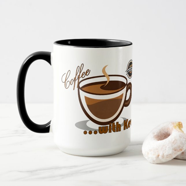 Coffee with Kevin Logo Mug (Avec donut)