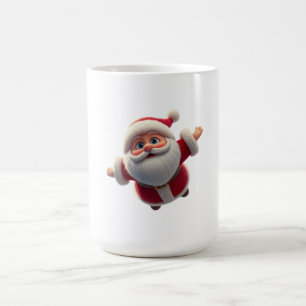 CoffeeTea Mug en céramique de Noël 3D SantaClaus