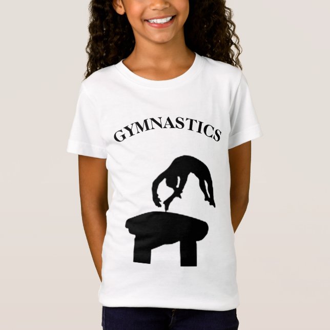 Coffre de gymnastique avec nom Girls T-shirt (Devant)