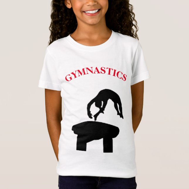 Coffre de gymnastique avec nom Girls T-shirt (Devant)