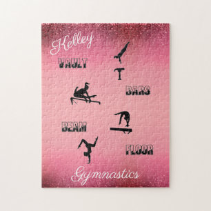Coffre de gymnastique, Barres, Poutre, Puzzle pers