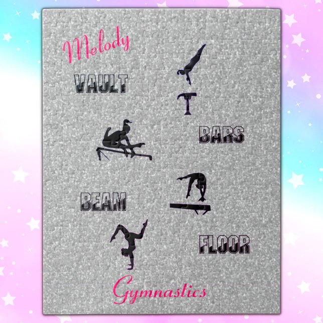 Coffre de gymnastique, Barres, Poutre, Puzzle pers (Créateur téléchargé)
