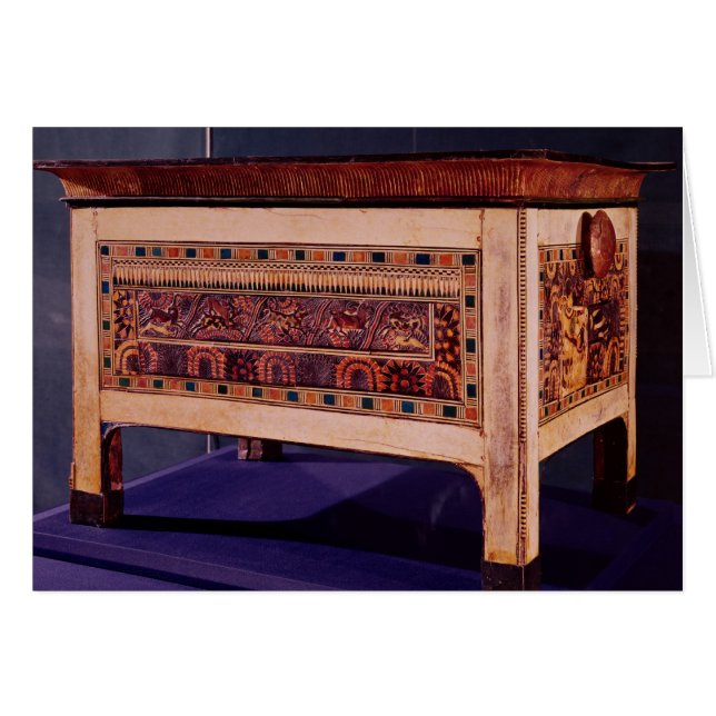 Coffre de la tombe de Tutankhamun (Devant horizontal)