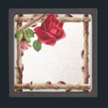 Coffret A Bijoux Antique victorienne vintage ancienne rose rustique<br><div class="desc">Un rose ancien rustique inspiré par la nature et un design naturel brun. Il est parfait pour les invitations de mariage et les programmes,  personnalisable pour vos propres détails de mariage. Une partie de notre collection de nature rustique.</div>