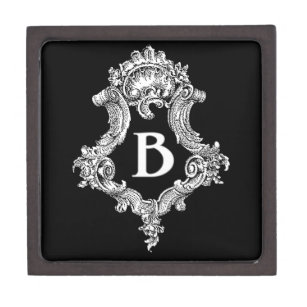 Coffret A Bijoux B Monogramme initial
