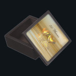 Coffret A Bijoux Coeurs d'or d'anniversaire<br><div class="desc">Pour tous vos cinquantième besoins d'anniversaire. Une scène 3d tout-d'or et jaune avec les coeurs d'or flottant sur l'eau. Le texte personnalisable indique "50 ans".</div>