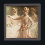Coffret A Bijoux Demoiselles d'honneur<br><div class="desc">Les demoiselles portent le voile et le train de la mariée</div>