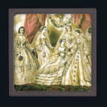 Coffret A Bijoux Mariage antique de mariée vintage<br><div class="desc">Cette belle image antique a été créée en 1861,  montrant une mariée entourée de sa fête de mariée. Un bel ajout pour toute mariée !</div>