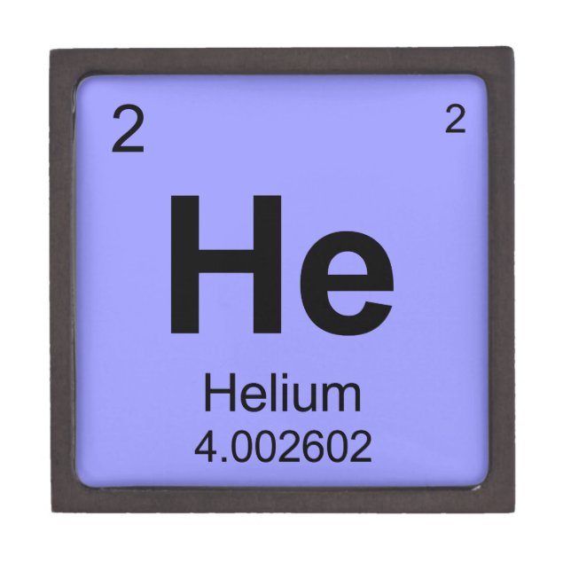 Coffret A Bijoux Tableau des éléments périodique (hélium) (Devant)