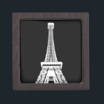 Coffret A Bijoux Tour Eiffel noir blanc<br><div class="desc">Tour Eiffel Image d'oeuvres d'art noir et blanc</div>