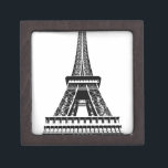 Coffret A Bijoux Tour Eiffel noir blanc Paris France Art<br><div class="desc">Oeuvre de la tour Eiffel en noir et blanc</div>