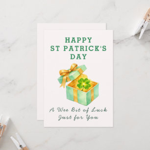 Coffret cadeau "Wee Bit Luck" Carte de vœux de la