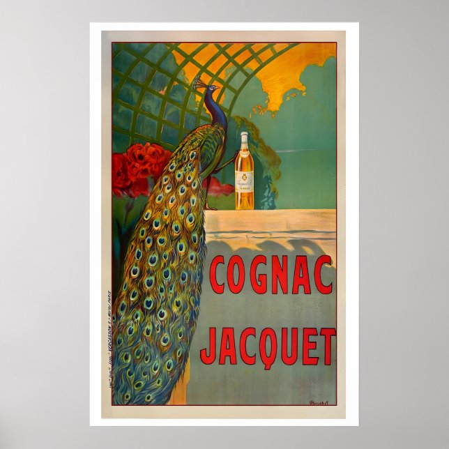 Cognac Jacquet Vintage Food&Drink Poster (Devant)