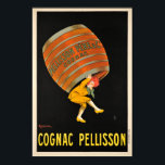 Cognac Pellisson Beverage Barrel Vintage Poster<br><div class="desc">Cognac Pellisson Beverage Barrel Vintage Poster</div>