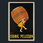 Cognac Pellisson Beverage Barrel Vintage Poster<br><div class="desc">Cognac Pellisson Beverage Barrel Vintage Poster</div>