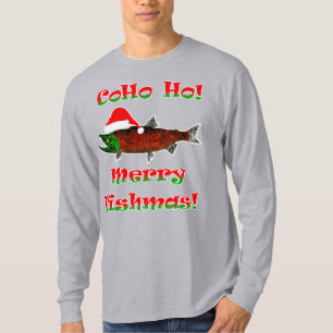 Coho Ho ! Fishmas - T-shirt manches longues pour