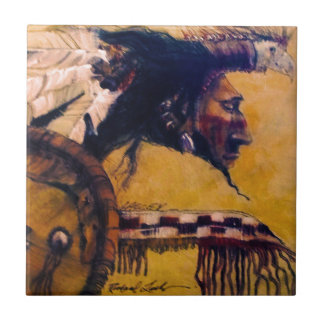 Coiffe d'oiseau et carreau de céramique de