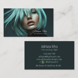 Coiffeur Carte de visite du salon de coiffure mode